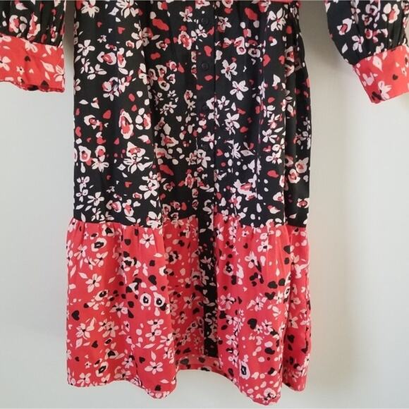 ASOS Wednesday's Girls Black and Red Floral Dress size 20 - Picture 14 of 14
